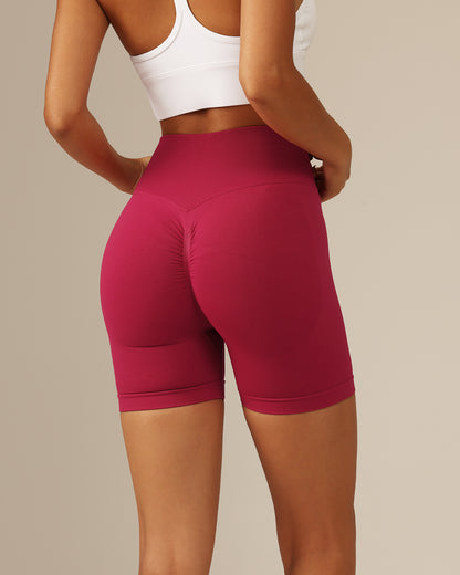 MOVING PEACH Women Training Seamless Short High waist Hip-up Fitness Pants APJ