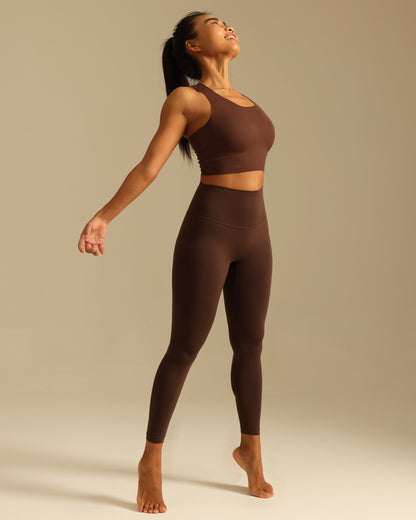 MOVING PEACH Women Sports Leggings High waist Soft Yoga Pants with Pocket Fitness Running Daily Wear BLB 2.0