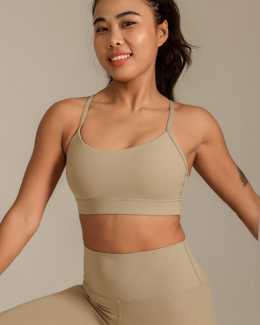MOVING PEACH Women Sports Bra Y-strap back design Yoga Top Comfort Quick Drying Removable Bra Cups Gym Fitness Dance Daily wear HBL2(new)
