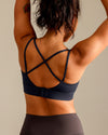 MOVING PEACH Women Sports bra High Support Beauty-back Fitness Top Soft Fixed Bra Cups Gym Training Dance wear ABO2 ABO(clasp)