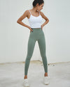 MOVING PEACH Sports Leggings High waist Hip-up Seamless Training Pants ALG
