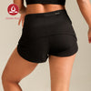 MOVING PEACH Women Sports Shorts High Waist Adjustable Waist String Cycling Shorts Comfort Gym Running Daily wear APR(new)