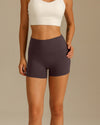 MOVING PEACH Women Yoga Shorts High-Rise Sweat-wicking Training Running Shorts BPK