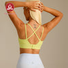 MOVING PEACH Women Sports bra High Support Beauty-back Fitness Top Soft Fixed Bra Cups Gym Training Dance wear ABO2