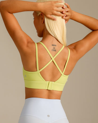 MOVING PEACH Women Sports bra High Support Beauty-back Fitness Top Soft Fixed Bra Cups Gym Training Dance wear ABO2 ABO(clasp)