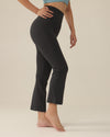 MOVING PEACH Women Yoga Flared Pants High-Rise Butt Lifting Sports Pilates Cropped Pants Breathable ACH