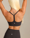 MOVING PEACH Women Sports Bra Y-strap back design Yoga Top Comfort Quick Drying Removable Bra Cups Gym Fitness Dance Daily wear HBL2(new)