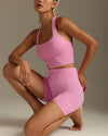 MOVING PEACH Women Halter Top Sexy Yoga Fitness Backless Top with Removable Pads BVS