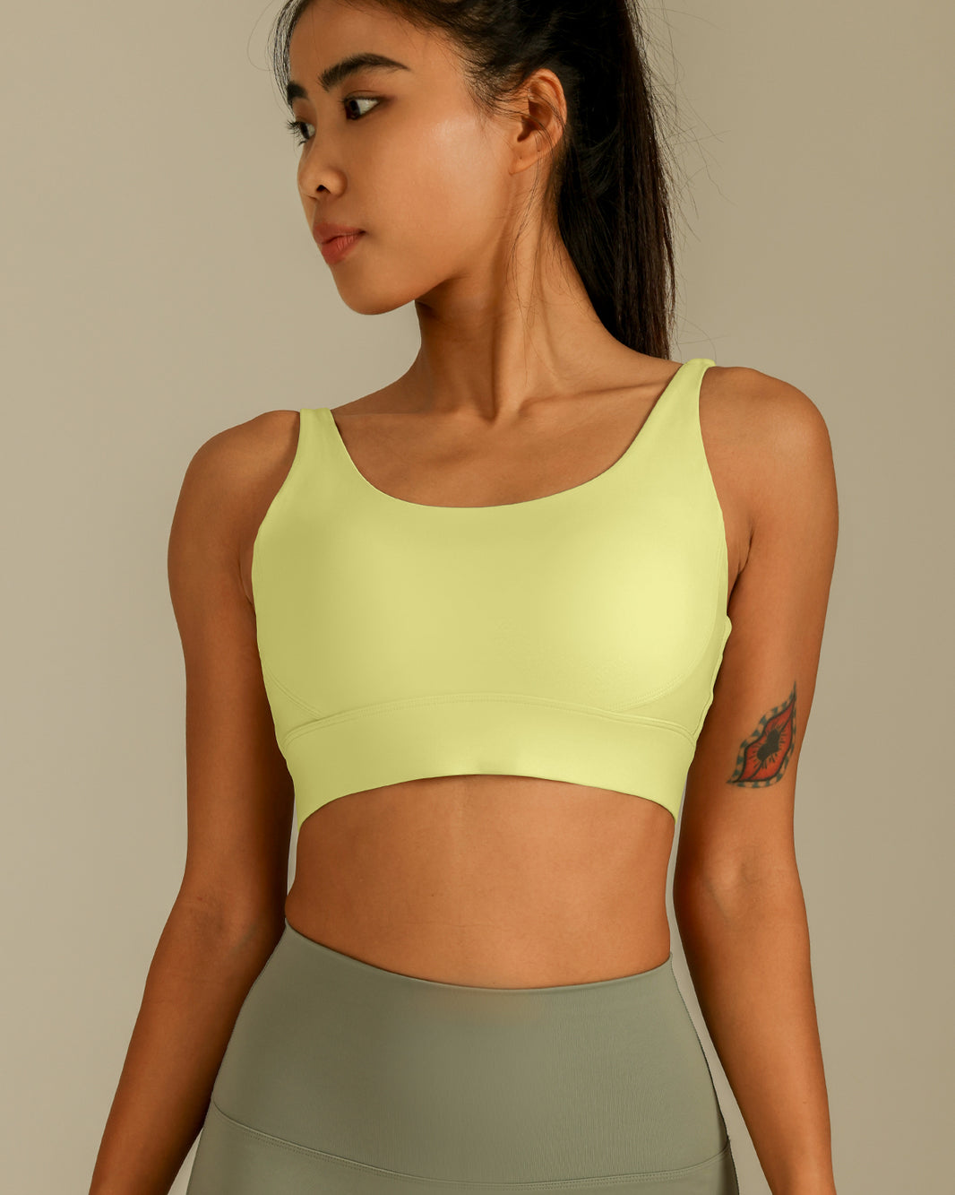 MOVING PEACH Women Sports bra Breathable Plus Size One-pad integrated type Yoga Pilates Bra High Support Shockproof Running Dance Zumba Bra JBC