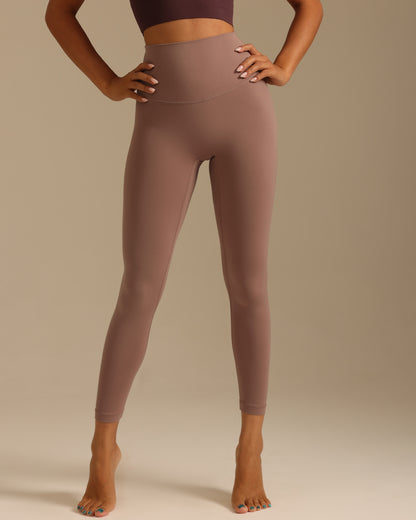 MOVING PEACH Women Sports Leggings High waist Soft Yoga Pants with Pocket Fitness Running Daily Wear BLB 2.0