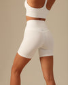 MOVING PEACH Women Sports Shorts Biker Shorts High waist Yoga Training Bottom BPD