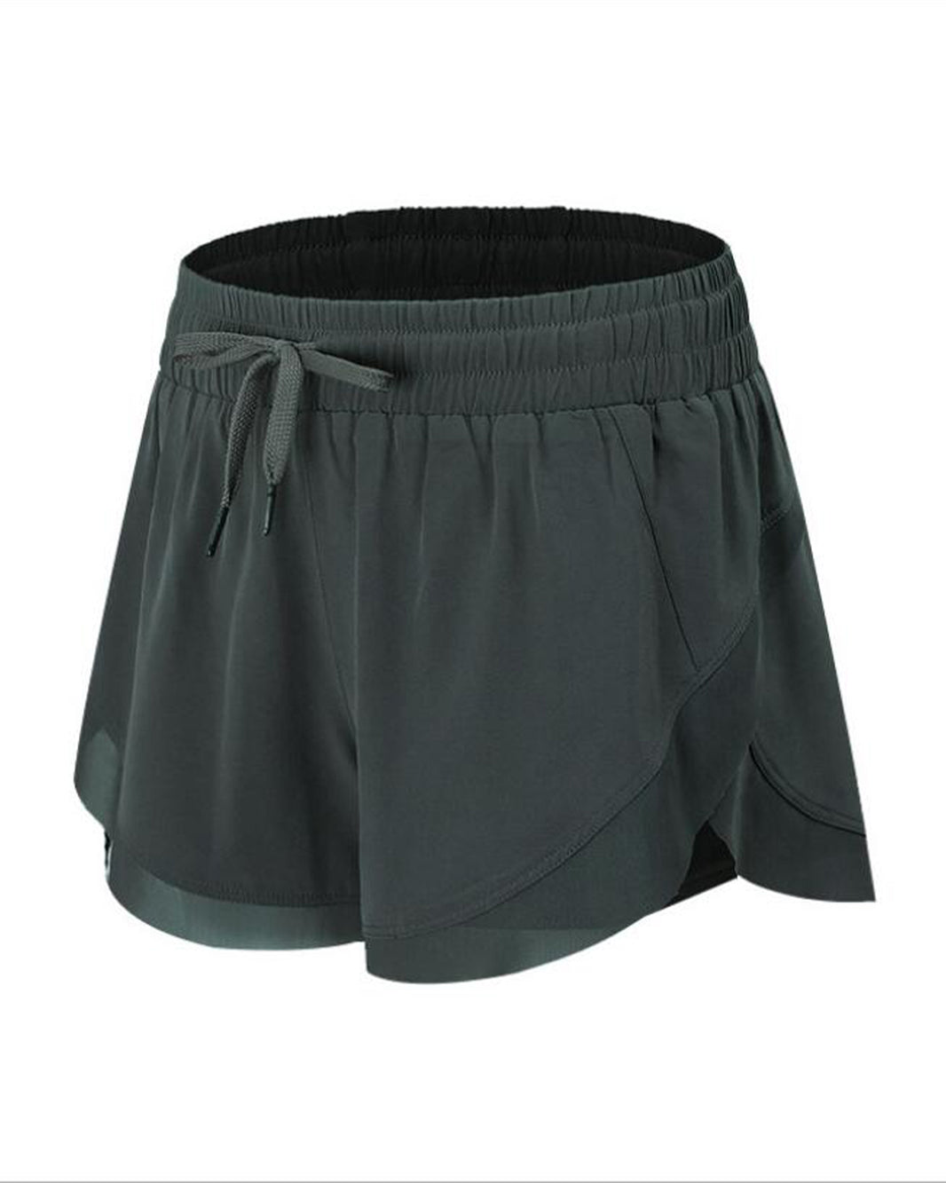 MOVING PEACH Sports Running Shorts High Waist Mesh Training Cycling Shorts with Pocket APG
