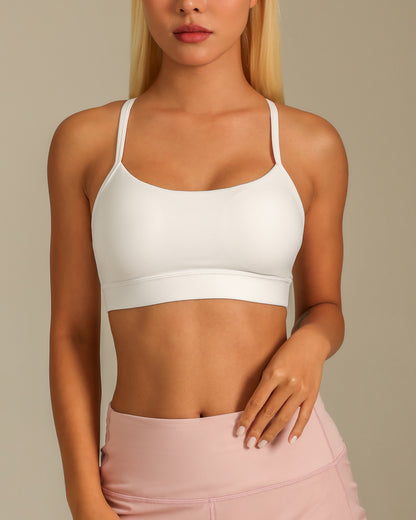 MOVING PEACH Women Sports Bra Y-strap back design Yoga Top Comfort Quick Drying Removable Bra Cups Gym Fitness Dance Daily wear HBL2(new)