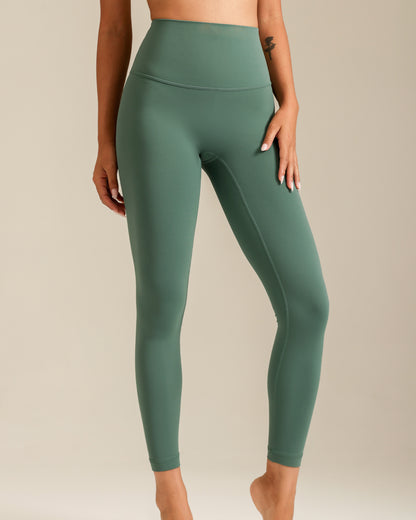 MOVING PEACH Women Sports Leggings High waist Soft Yoga Pants with Pocket Fitness Running Daily Wear BLB 2.0