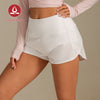 MOVING PEACH Women Sports Shorts High Waist Adjustable Waist String Cycling Shorts Comfort Gym Running Daily wear APR(new)