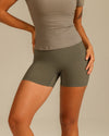 MOVING PEACH Women Yoga Shorts High-Rise Sweat-wicking Training Running Shorts BPK