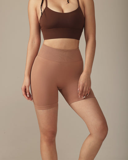 MOVING PEACH Women Training Seamless Short High waist Hip-up Fitness Pants APJ