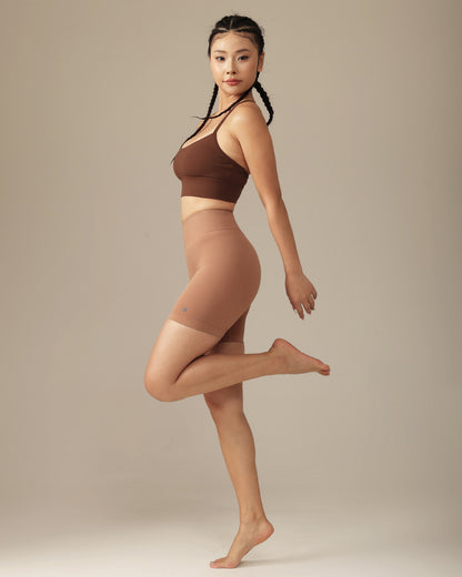 MOVING PEACH Women Training Seamless Short High waist Hip-up Fitness Pants APJ