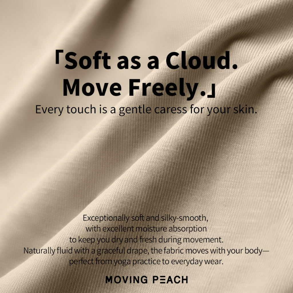 MOVING PEACH Women Loose Yoga Pants High waist Lightweight Adjustable Draped Wide-Leg Pants Quick Dry Comfort Pilates Daily wear ELF
