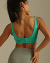 MOVING PEACH Women Sports bra Breathable Plus Size One-pad integrated type Yoga Pilates Bra High Support Shockproof Running Dance Zumba Bra JBC