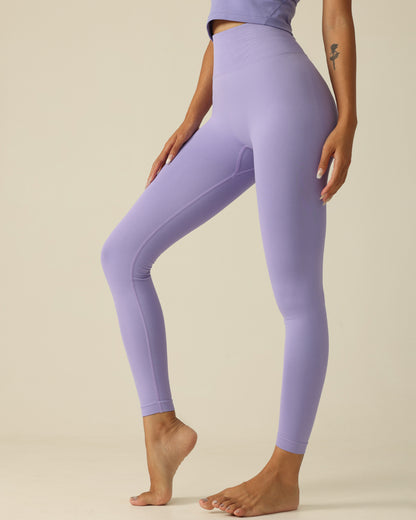 MOVING PEACH Sports Leggings High waist Hip-up Seamless Training Pants ALG