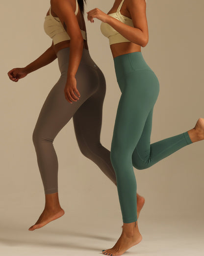 MOVING PEACH Women Sports Leggings High waist Soft Yoga Pants with Pocket Fitness Running Daily Wear BLB 2.0