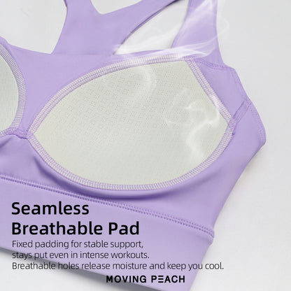 MOVING PEACH Bra women fitness underwear seamless lingerie push up bra yoga tops JBJ