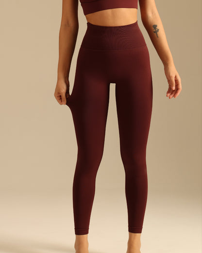 MOVING PEACH Sports Leggings High waist Hip-up Seamless Training Pants ALG