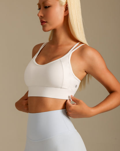 MOVING PEACH Women Sports bra High Support Beauty-back Fitness Top Soft Fixed Bra Cups Gym Training Dance wear ABO2 ABO(clasp)