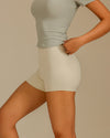 MOVING PEACH Women Yoga Shorts High-Rise Sweat-wicking Training Running Shorts BPK