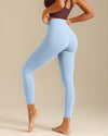 MOVING PEACH Women Sports Leggings High waist Soft Yoga Pants with Pocket Fitness Running Daily Wear BLB 2.0