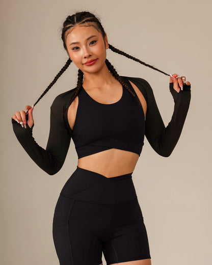 MOVING PEACH UV Protection Long Sleeve Cool feeling Shawl Sweat-wicking Fitness Top Comfort Daily Wear ASC