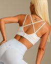 MOVING PEACH Women Sports bra High Support Beauty-back Fitness Top Soft Fixed Bra Cups Gym Training Dance wear ABO2 ABO(clasp)