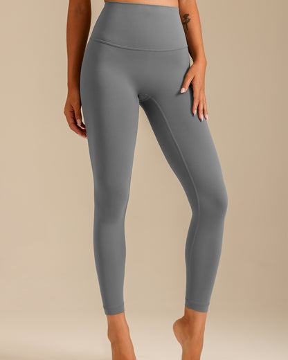 MOVING PEACH Women Sports Leggings High waist Soft Yoga Pants with Pocket Fitness Running Daily Wear BLB 2.0