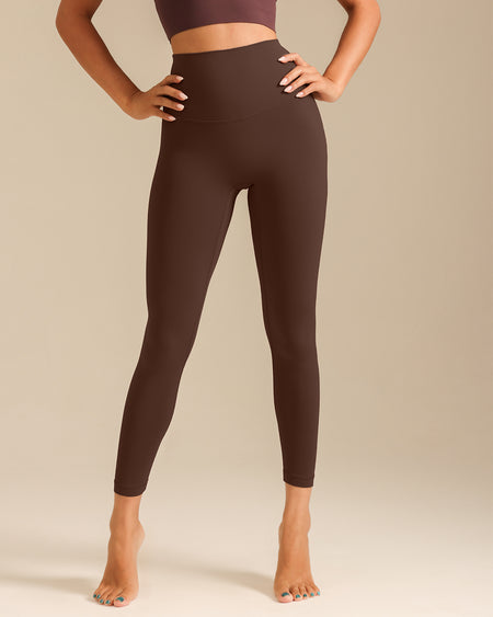 MOVING PEACH Women Sports Leggings High waist Soft Yoga Pants with Pocket Fitness Running Daily Wear BLB 2.0