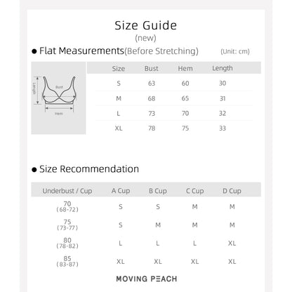 MOVING PEACH Bra women fitness underwear seamless lingerie push up bra yoga tops JBJ