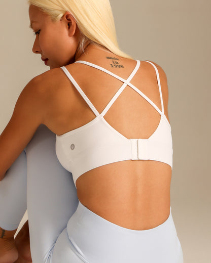 MOVING PEACH Women Sports bra High Support Beauty-back Fitness Top Soft Fixed Bra Cups Gym Training Dance wear ABO2 ABO(clasp)
