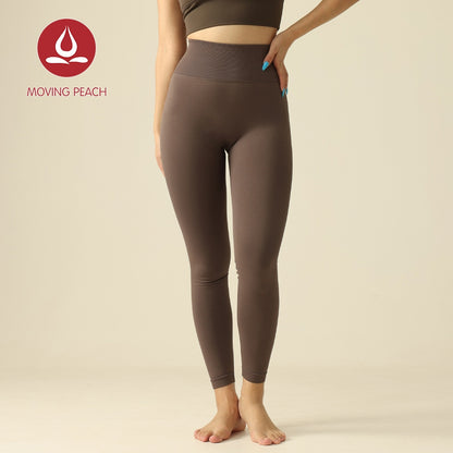 MOVING PEACH Women Sports Leggings High Waist Seamless Training Fitness Pants ALG2