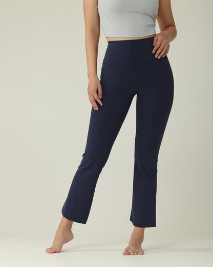 MOVING PEACH Women Yoga Flared Pants High-Rise Butt Lifting Sports Pilates Cropped Pants Breathable ACH