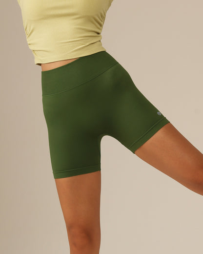 MOVING PEACH Women Training Seamless Short High waist Hip-up Fitness Pants APJ