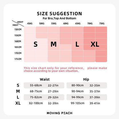 MOVING PEACH Women Flared Pants High-rise Dance Training Bell-bottoms Sports Fitness Back Pockets DLN