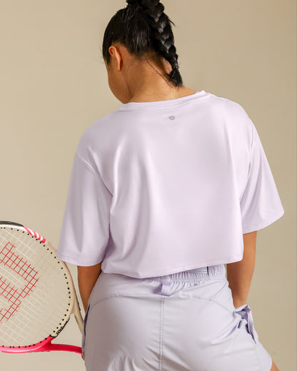 MOVING PEACH Women Sports T-shirts Relaxed Fit Breathable Yoga Crop Top Soft Classic crew neckline Running Short sleeves Fitness Dance Daily Wear ATL(new)