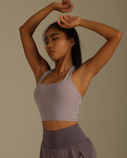 MOVING PEACH Women Halter Top Sexy Yoga Fitness Backless Top with Removable Pads BVS