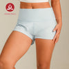 MOVING PEACH Women Sports Shorts High Waist Adjustable Waist String Cycling Shorts Comfort Gym Running Daily wear APR(new)