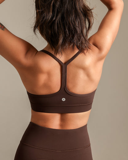 MOVING PEACH Women Sports Bra Y-strap back design Yoga Top Comfort Quick Drying Removable Bra Cups Gym Fitness Dance Daily wear HBL2(new)