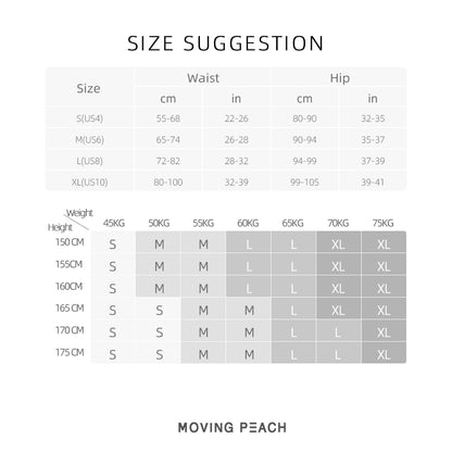 MOVING PEACH Women Fitness High-Rise Fleece Tight S-XL Running Warm Breathable Leggings DLI