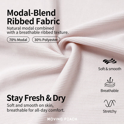 MOVING PEACH Women Sports Tank top Comfort Modal Button-front Ribbed Crop top Breathable Yoga Top Gym Running Dance Daily wear AVK