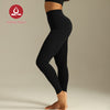 MOVING PEACH Women Compression Leggings Breathable High Waist Training Sports Pants Soft Quick-drying No Front Seam Gym Yoga Pants Shaping Training Sculpt Leggings HLL2