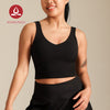 MOVING PEACH Yoga Tank Bra Sports Fitness Crop Top With Removable Pads AVV