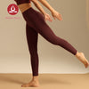 MOVING PEACH Women Compression Leggings Breathable High Waist Training Sports Pants Soft Quick-drying No Front Seam Gym Yoga Pants Shaping Training Sculpt Leggings HLL2